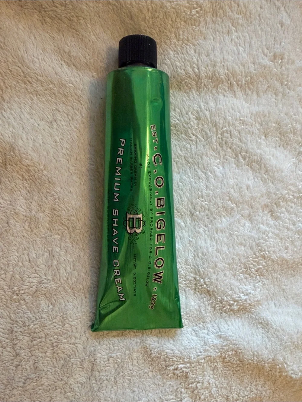 C.O. Bigelow Premium Shave Cream with Eucalyptus Oil - Green